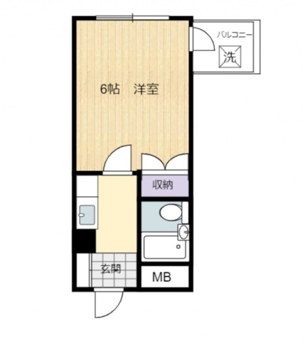 【広島市東区尾長東のマンションの間取り】