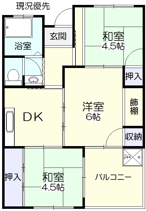 マンション松原の間取り