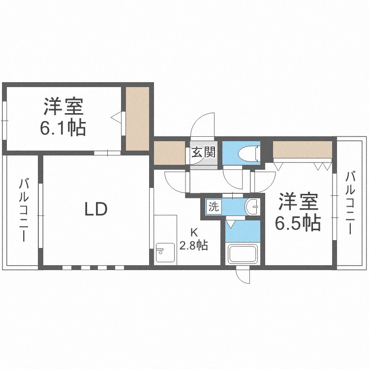 Ｅ－ｈｏｒｉｚｏｎ伏見の間取り