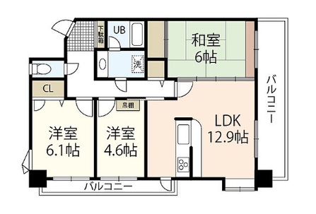 十日市パークホームズの間取り