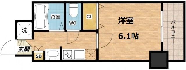 プレサンス中之島公園グラシアの間取り