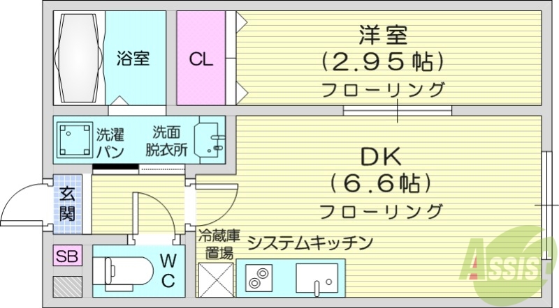 カーサミーア仙台1の間取り