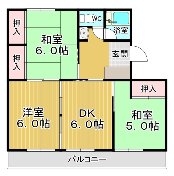 ハイツララポートの間取り