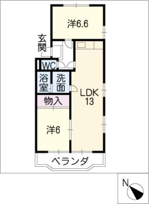 エトワール小山の間取り