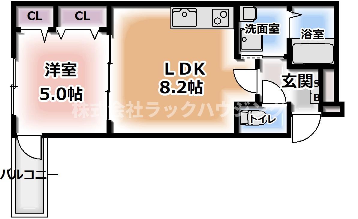 守口市大日町のアパートの間取り