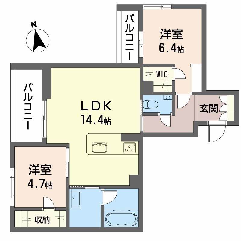 シャーメゾン妙体寺町 伴の間取り