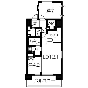 【ミュプレ上前津の間取り】