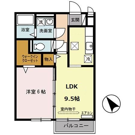 リビングタウン瀬田　B棟の間取り