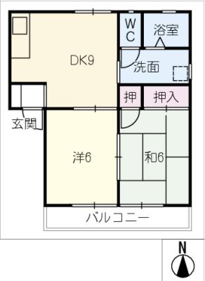 イーグルハイツの間取り