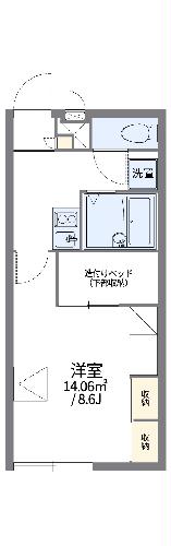 レオパレスメープルグランの間取り