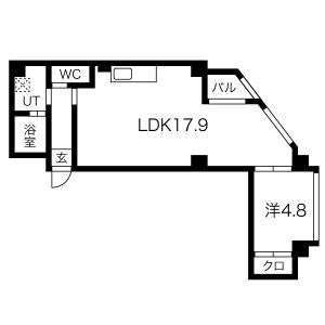 【藤井寺市道明寺のマンションの間取り】