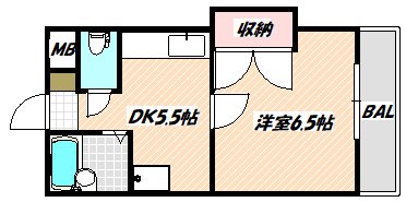 船橋市印内のマンションの間取り