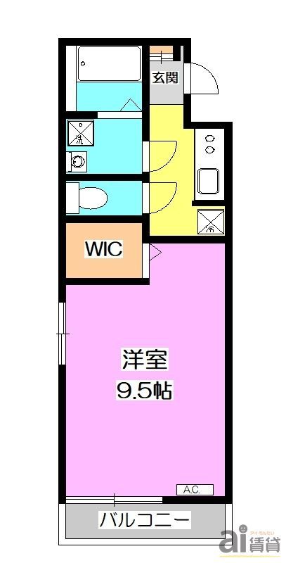 小平市栄町のアパートの間取り