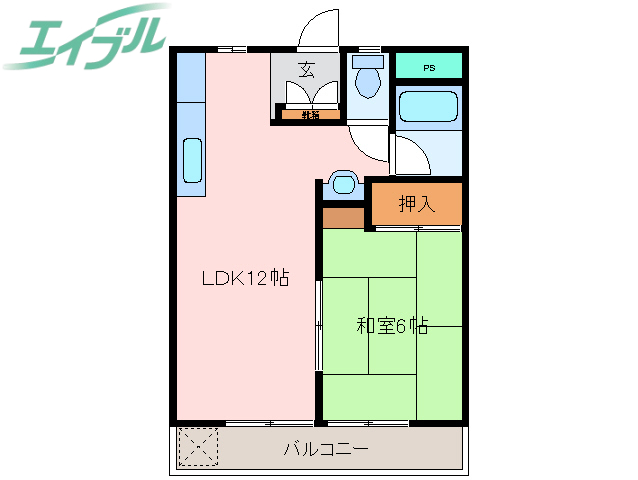 奥伊勢マンションの間取り