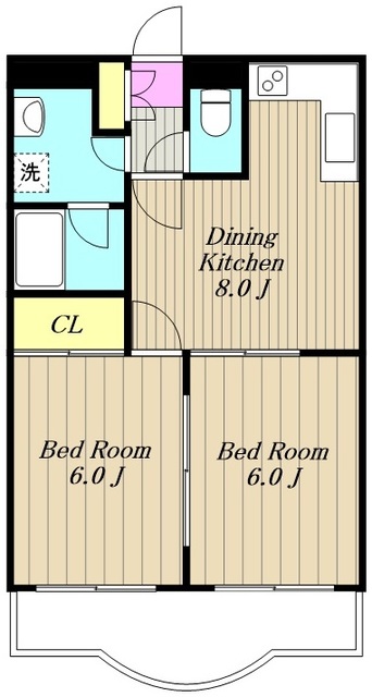 町田市南大谷のマンションの間取り