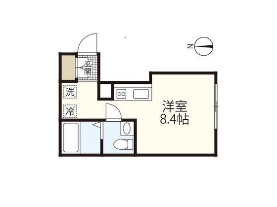 広島市南区本浦町のアパートの間取り