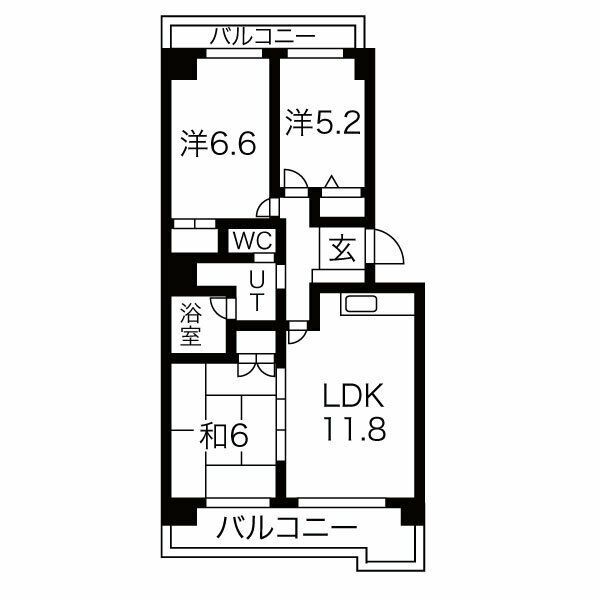 ブライトン・ビラの間取り