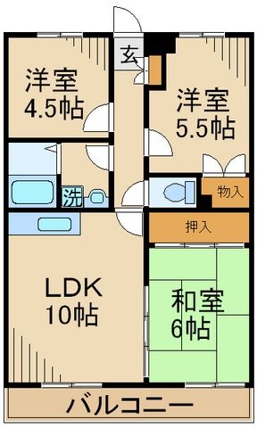 ロードパレスIIIの間取り