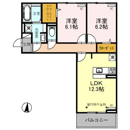 ガーネットの間取り