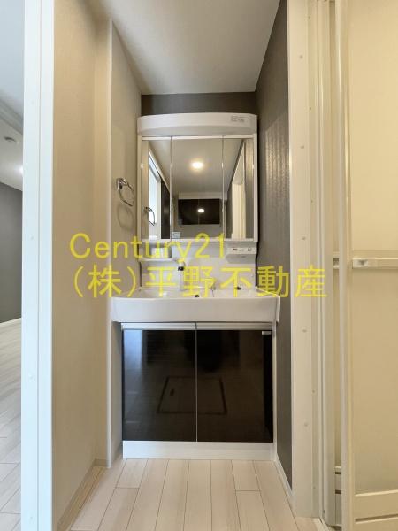 洗面設備　同建設会社施工の別物件です。