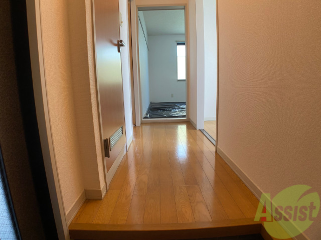 玄関　玄関から見たお部屋です。奥行で広さ伝わりますでしょうか