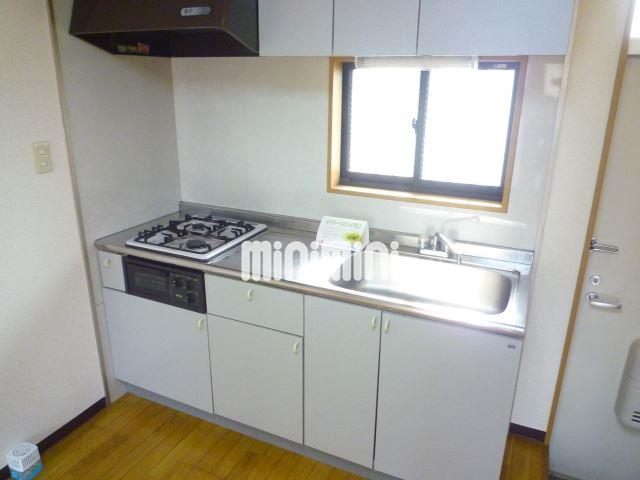 キッチン　２口コンロのシステムキッチン