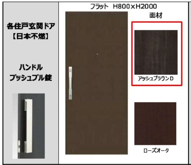 玄関　建築後すぐ入居が決まってしまった為、退去までイメージパース…