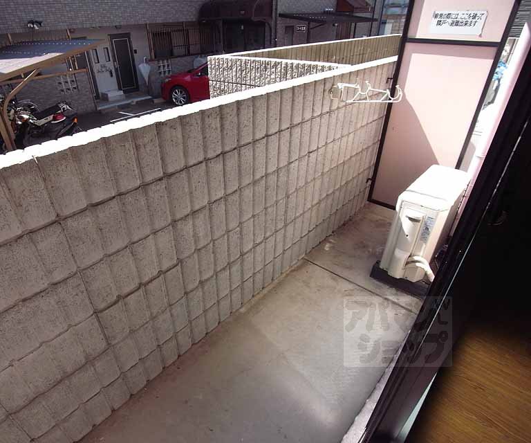 バルコニー　南向きのバルコニー。