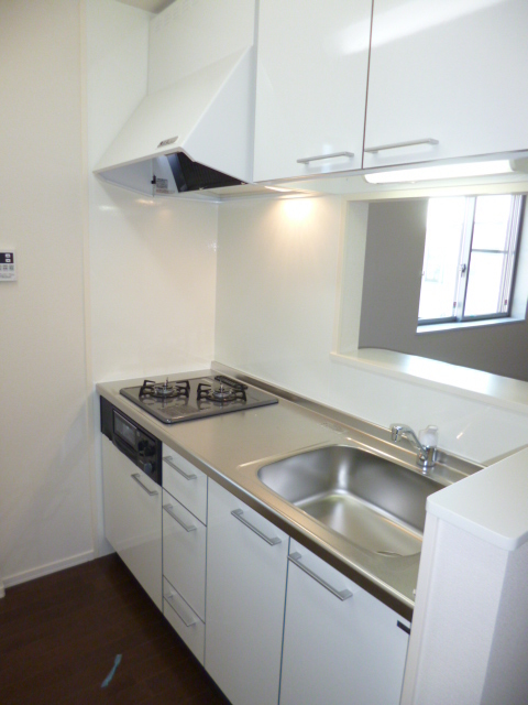 キッチン　★グリル付き２口ガスシステムキッチン★