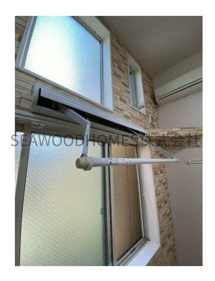 バルコニー　洗濯物も室内で！