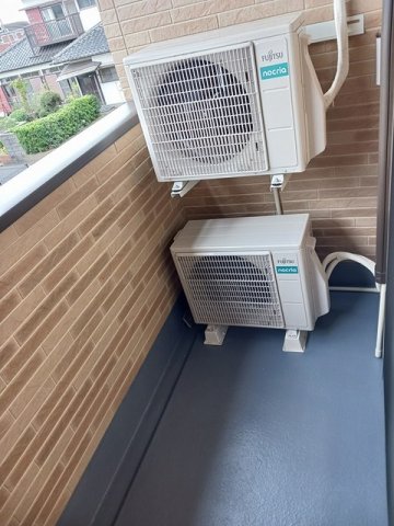 バルコニー　外からの目が気にならないバルコニーで洗濯物が干せます