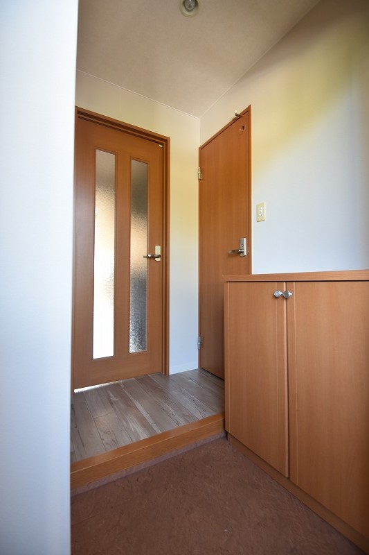 玄関　洗面脱衣所付のワンルームタイプ