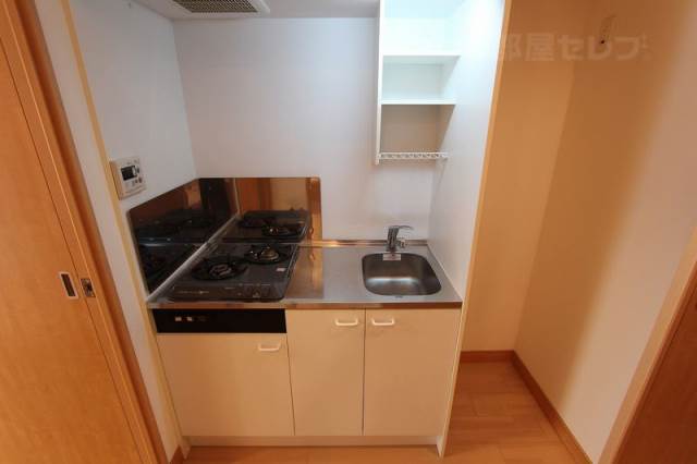 キッチン　嬉しい２口コンロのシステムキッチン