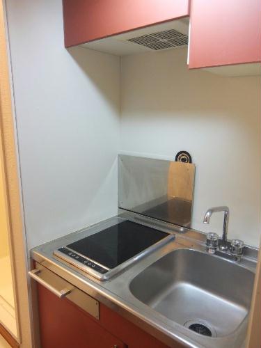 キッチン　2口電気コンロのキッチン