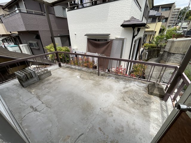 バルコニー　広いバルコニーです