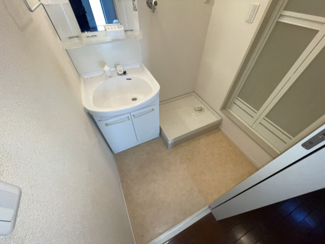 洗面設備　写真は別のお部屋のものです