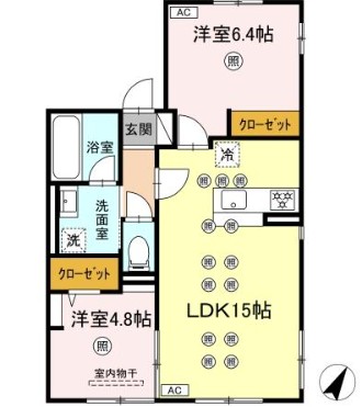 ＪＲ豊肥本線 東海学園前駅 徒歩31分 2階建 築38年の間取り写真