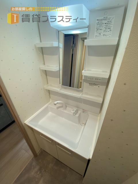 洗面設備　準備の捗る独立タイプ