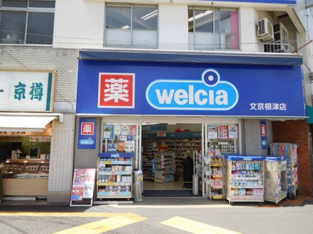 ドラックストア　ウエルシア文京根津店（ドラッグストア）まで619m
