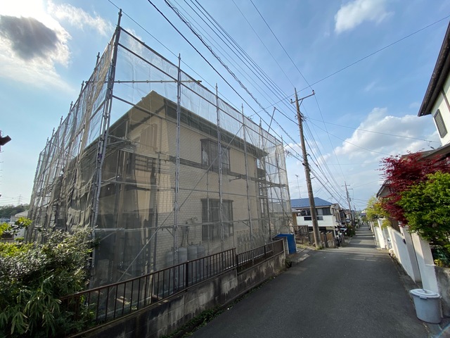 建物外観　外観塗装中です
