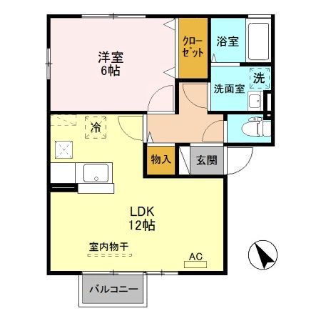ＪＲ信越本線 加茂駅 徒歩16分 2階建 築18年の間取り写真
