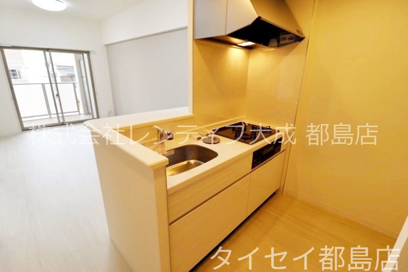 ＪＲ東西線 大阪城北詰駅 徒歩10分 10階建 築7年のキッチン写真