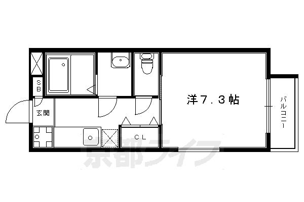地下鉄烏丸線 北大路駅 徒歩9分 2階建 築18年の間取り写真
