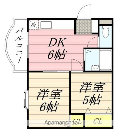 阪急宝塚線 庄内駅 徒歩11分 4階建 築39年の間取り写真