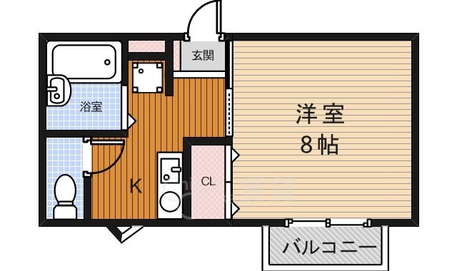 大阪モノレール彩都線 彩都西駅 徒歩40分 2階建 築31年の間取り写真
