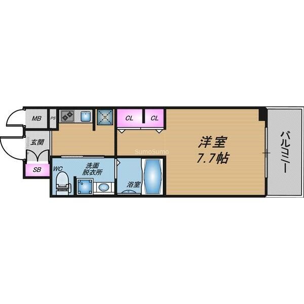 アドバンス大阪ドーム前の間取り写真