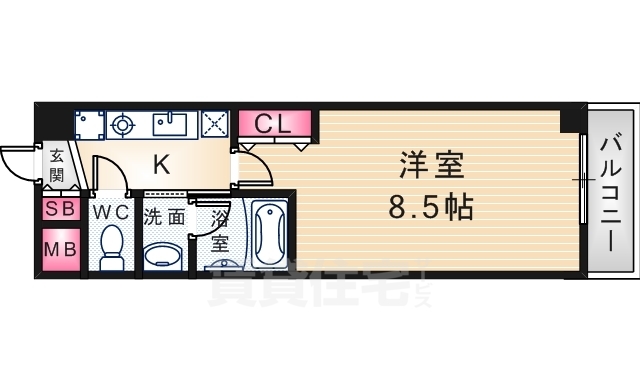 クレセールONEの間取り写真