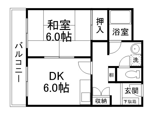 メゾンコヤマの間取り写真