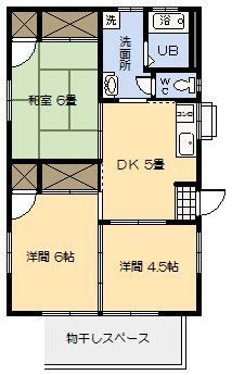 長嶺貸家7号の間取り写真