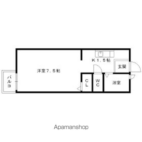 地下鉄空港線 西新駅 徒歩9分 2階建 築30年の間取り写真